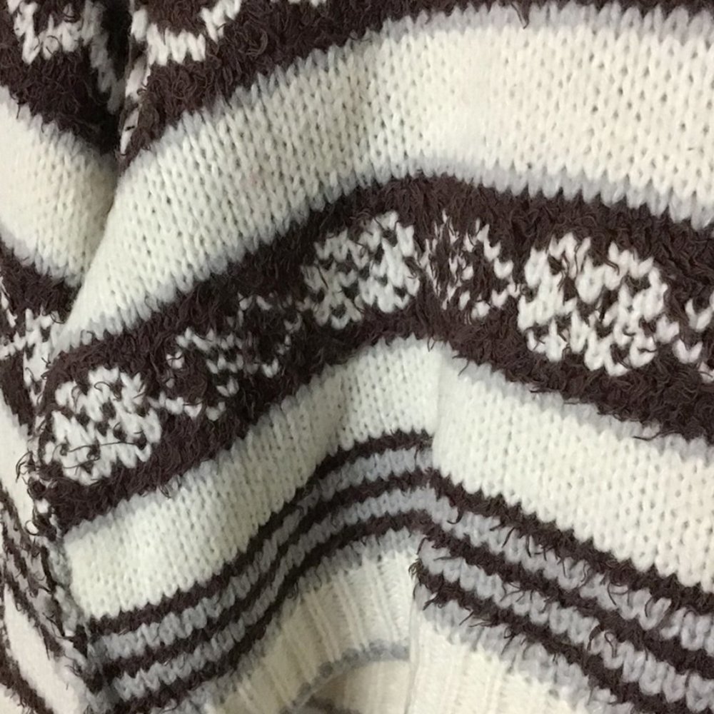 FREE PEOPLE Check Me Out Winter Fog Pullover Sweather - Picture 8 of 16